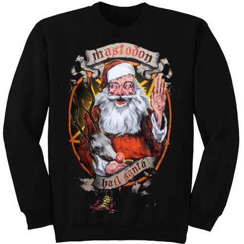 Mastodon Unisex Sweatshirt: Hail Santa Holiday Sweatshirt