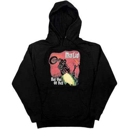 Meat Loaf Unisex Pullover Hoodie: Bat Out Of Hell (Back Print) Trui met capuchon