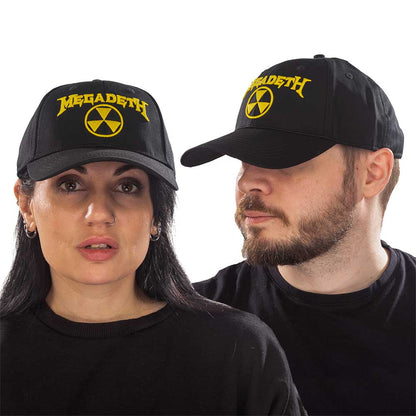 Megadeth Unisex Baseball Cap: Hazard Logo Baseballpet