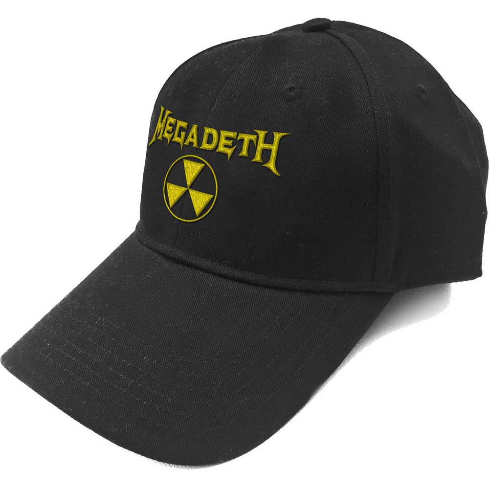 Megadeth Unisex Baseball Cap: Hazard Logo Baseballpet