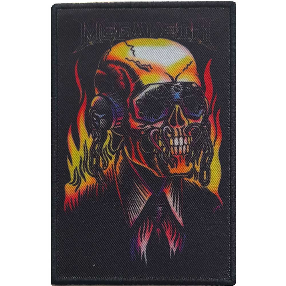 Megadeth Standard Patch: Flaming Vic Standaard patch