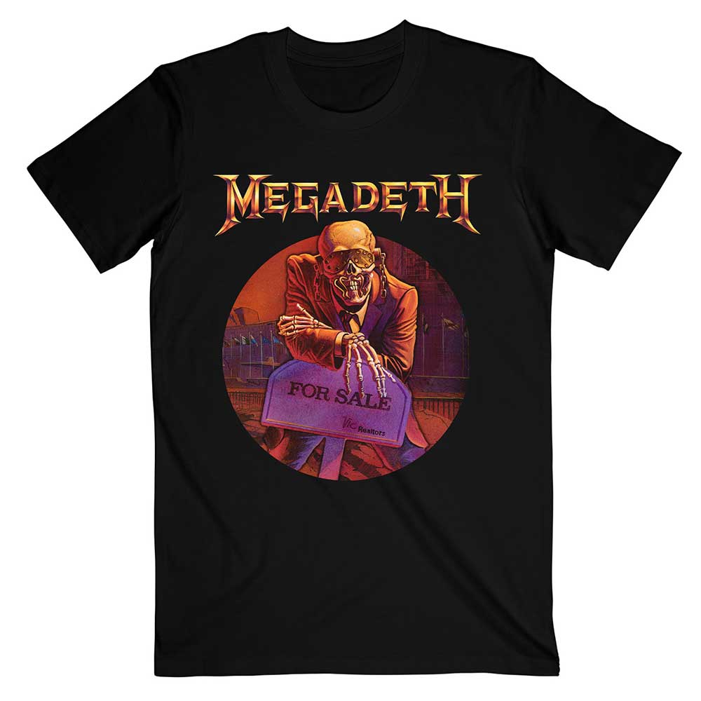 Megadeth Unisex T-Shirt: Peace Sells… Track list (Back Print) T-Shirt