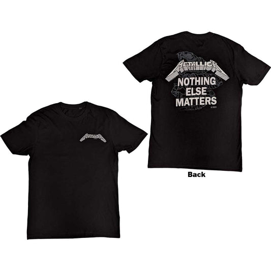 Metallica Unisex T-Shirt: Nothing Else Matters (Back Print) T-Shirt