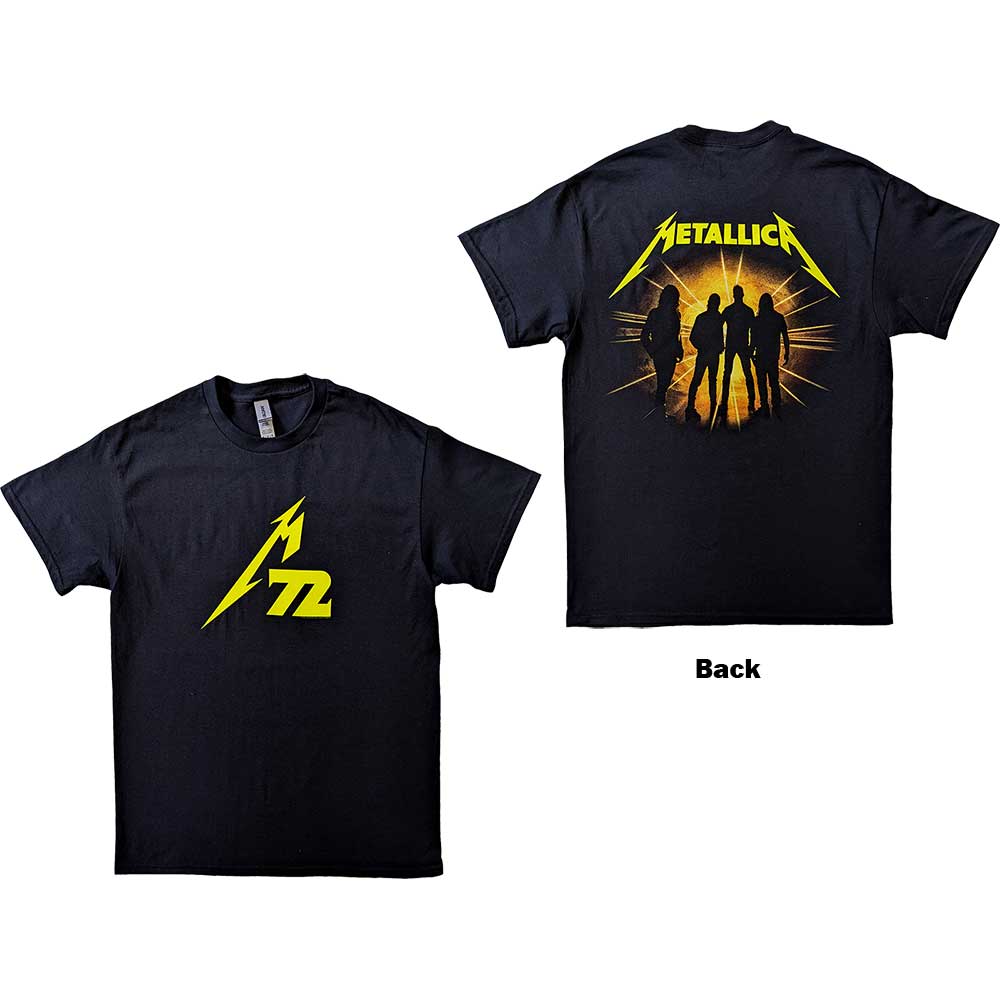 Metallica Unisex T-Shirt: 72 Seasons Strobes Photo (Back Print) T-Shirt