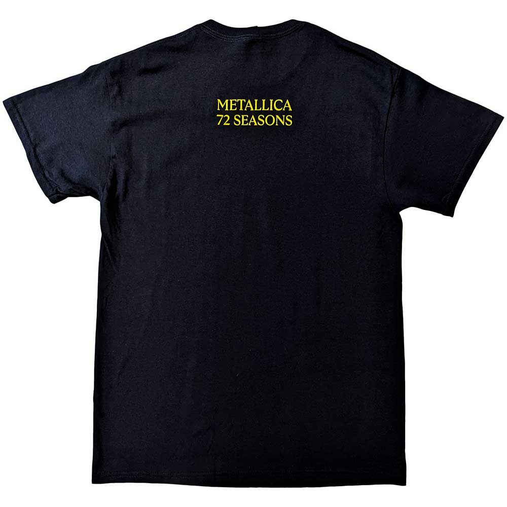 Metallica Unisex T-Shirt: 72 Seasons Burnt Crib (Back Print) T-Shirt