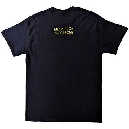 Metallica Unisex T-Shirt: 72 Seasons Burnt Robot (Back Print) T-Shirt