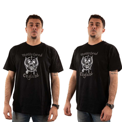 Motorhead Unisex Embellished T-Shirt: England (Diamante) Embellished T-Shirt