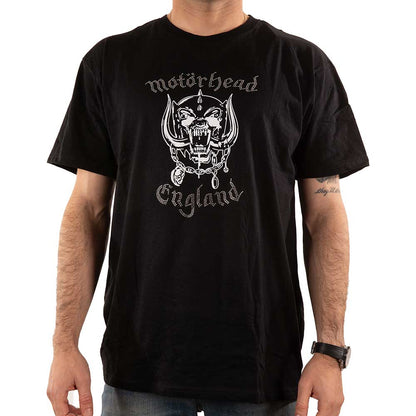 Motorhead Unisex Embellished T-Shirt: England (Diamante) Embellished T-Shirt