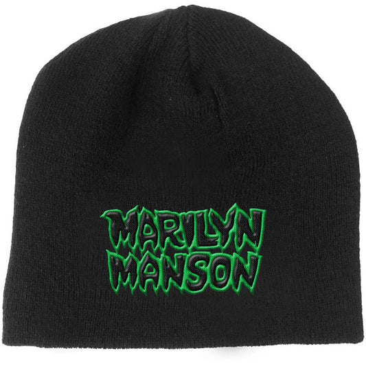 Marilyn Manson Unisex Beanie Hat: Logo Muts