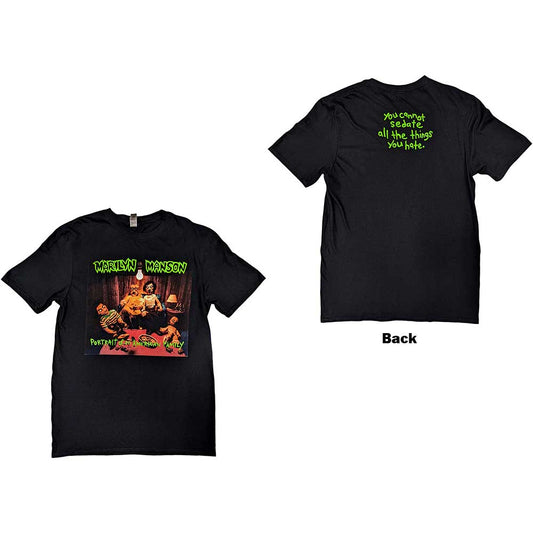 Marilyn Manson Unisex T-Shirt: American Family (Back Print) T-Shirt