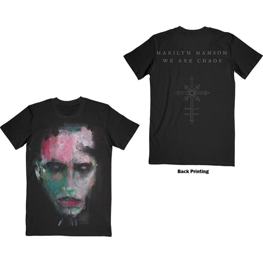 Marilyn Manson Unisex T-Shirt: We Are Chaos (Back Print) T-Shirt