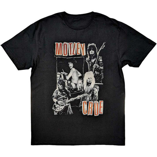 Motley Crue Unisex T-Shirt: Vintage Punk Collage T-Shirt