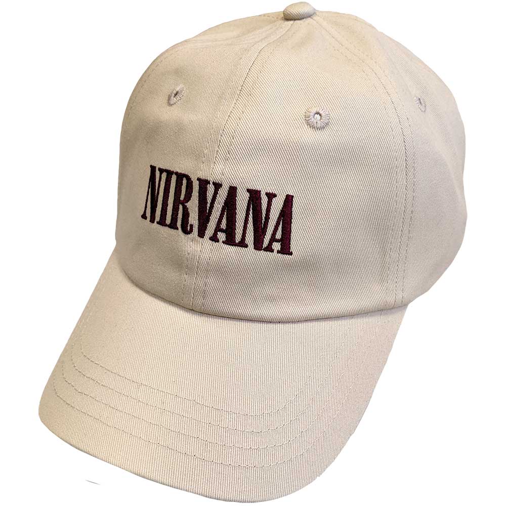 Nirvana Unisex Baseball Cap: Text Logo in Utero Baseballpet