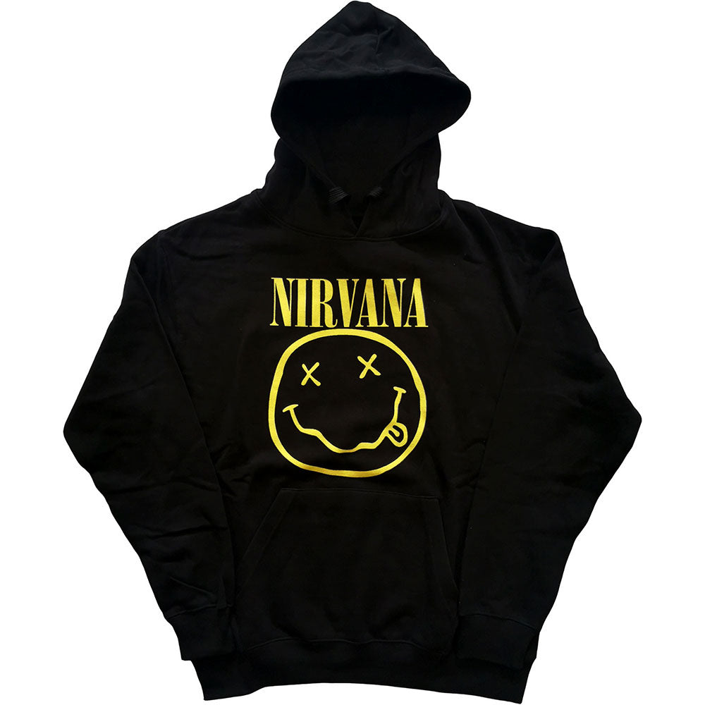 Nirvana Unisex Pullover Hoodie: Yellow Happy Face Trui met capuchon