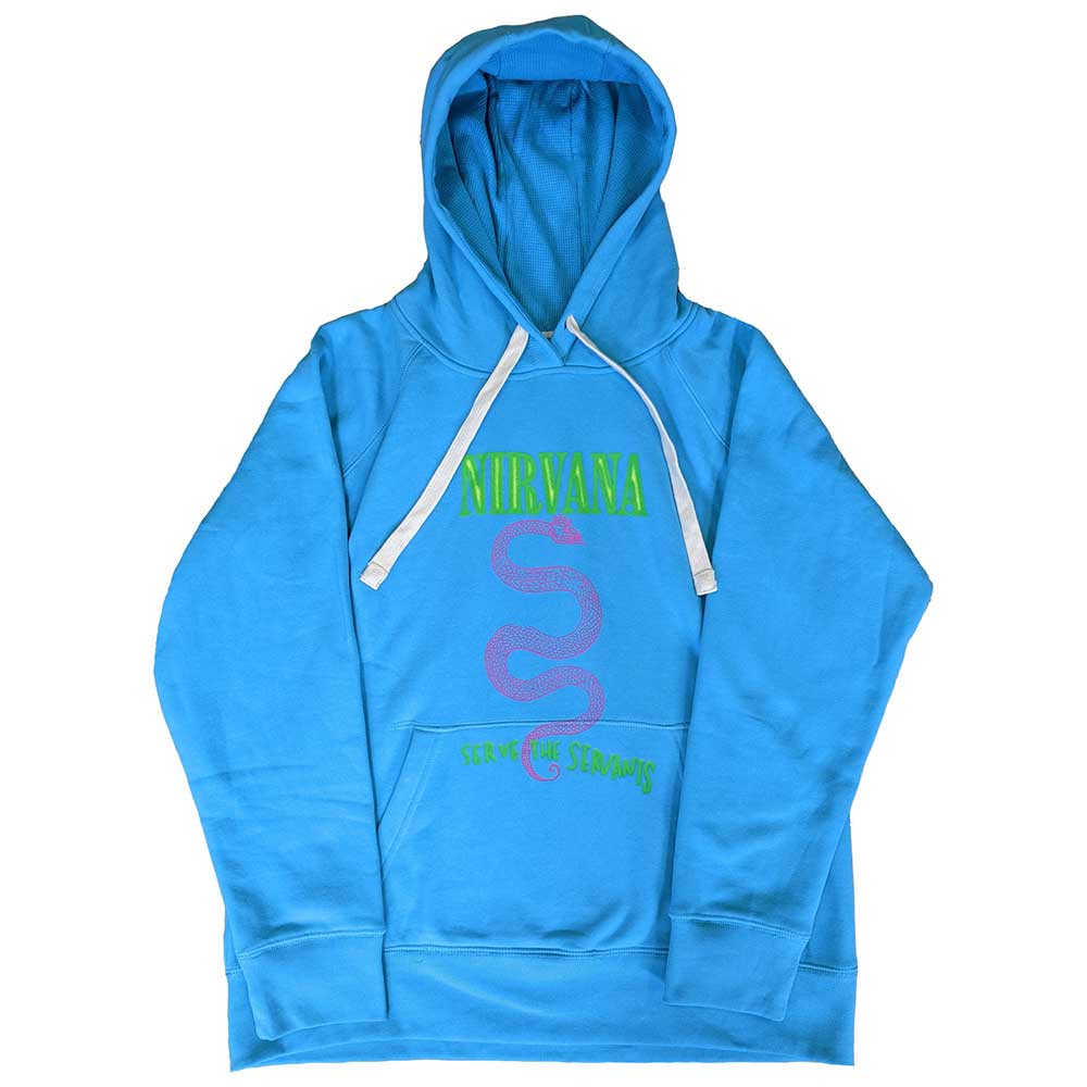 Nirvana Unisex Pullover Hoodie: Serve The Servants Neon Trui met capuchon