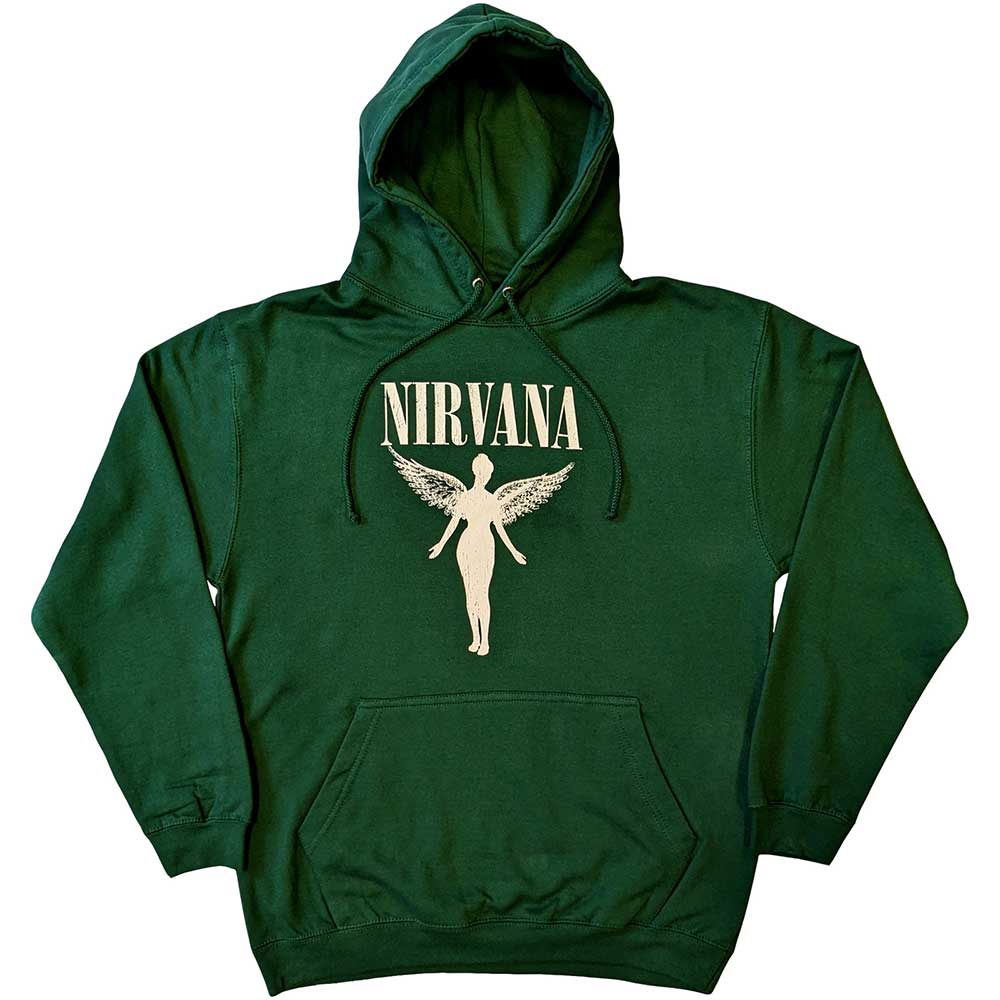 Nirvana Unisex Pullover Hoodie: Angelic Mono Trui met capuchon