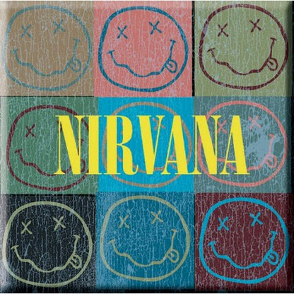 Nirvana Fridge Magnet: Happy Face Blocks Koelkastmagneet