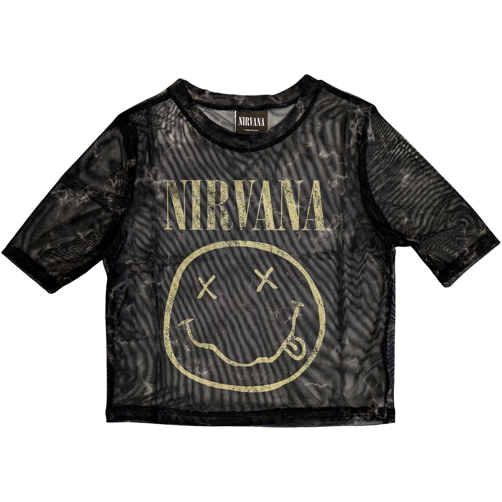 Een foto van een Crop Top van Nirvana.