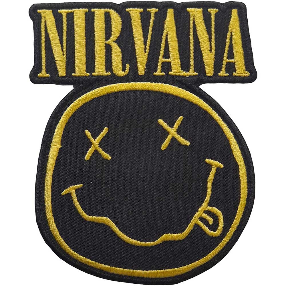 Nirvana Standard Patch: Logo & Happy Face Standaard patch