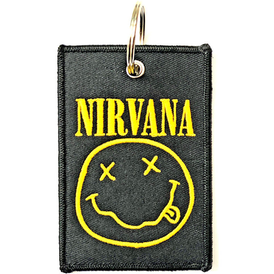 Nirvana Keychain: Happy Face (Double Sided) Sleutelhanger