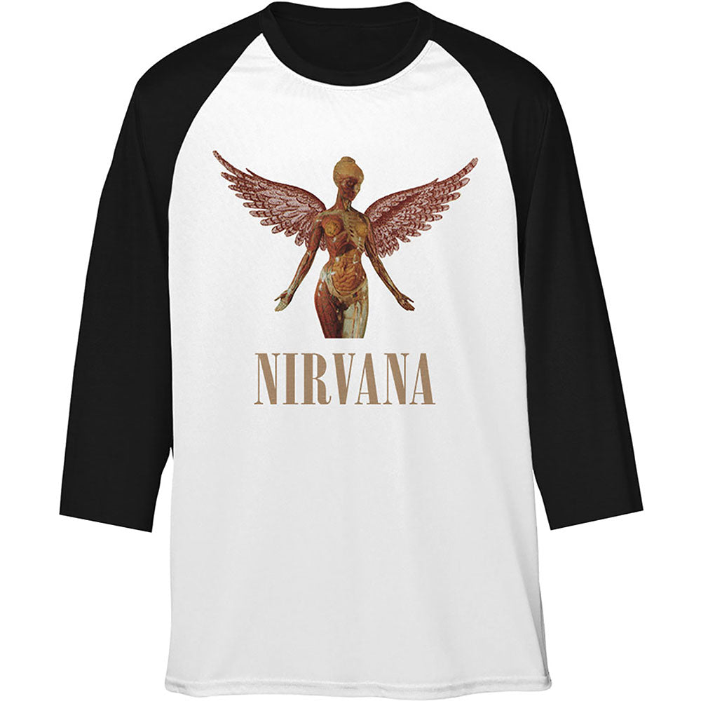 Nirvana Unisex Raglan T-Shirt: Triangle in Utero Raglan T-Shirt