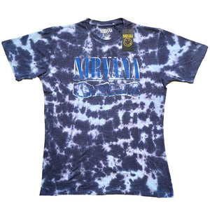 Nirvana Unisex T-Shirt: Nevermind Wavy Logo (Wash Collection) T-Shirt