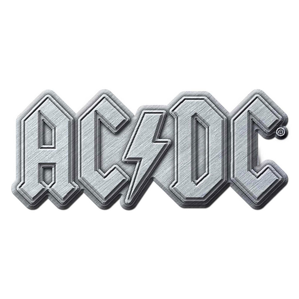 AC/DC Pin Badge: Metal Logo (Die-Cast Relief) Speld