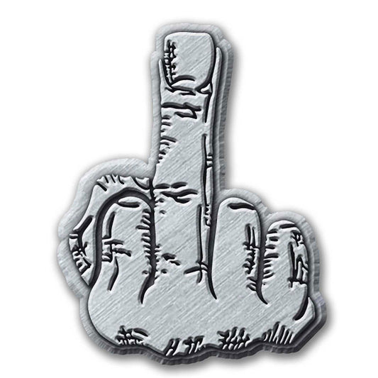 Generic Pin Badge: Finger (Die-Cast Relief) Speld