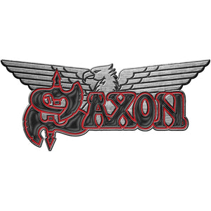 Saxon Pin Badge: Logo/Eagle (Enamel In-Fill) Speld