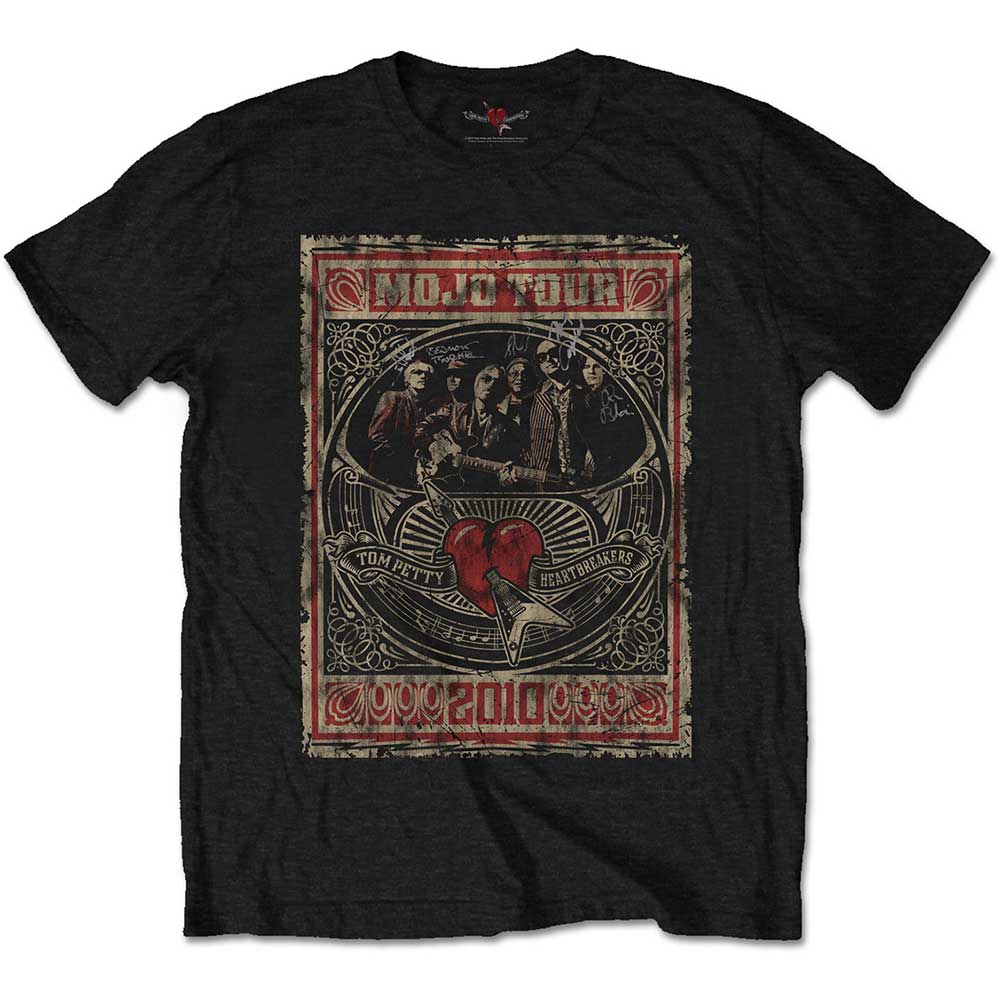 Tom Petty & The Heartbreakers Unisex T-Shirt: Mojo Tour (Soft Hand Inks) T-Shirt