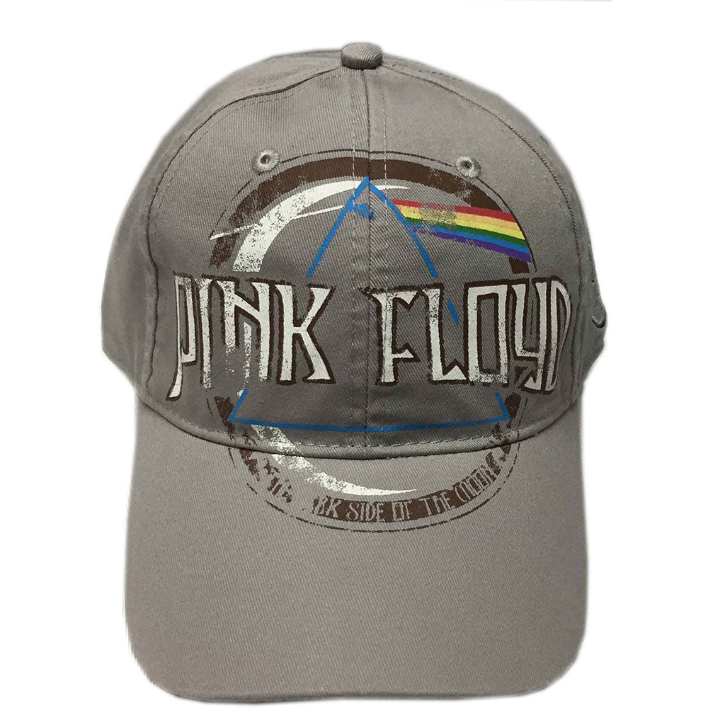 Pink Floyd Unisex Baseball Cap: Dark Side of the Moon Album Distressed (Grey) Baseballpet