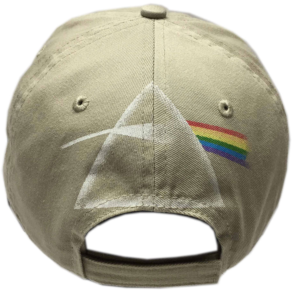 Pink Floyd Unisex Baseball Cap: Dark Side of the Moon Album Distressed (Sand) Baseballpet