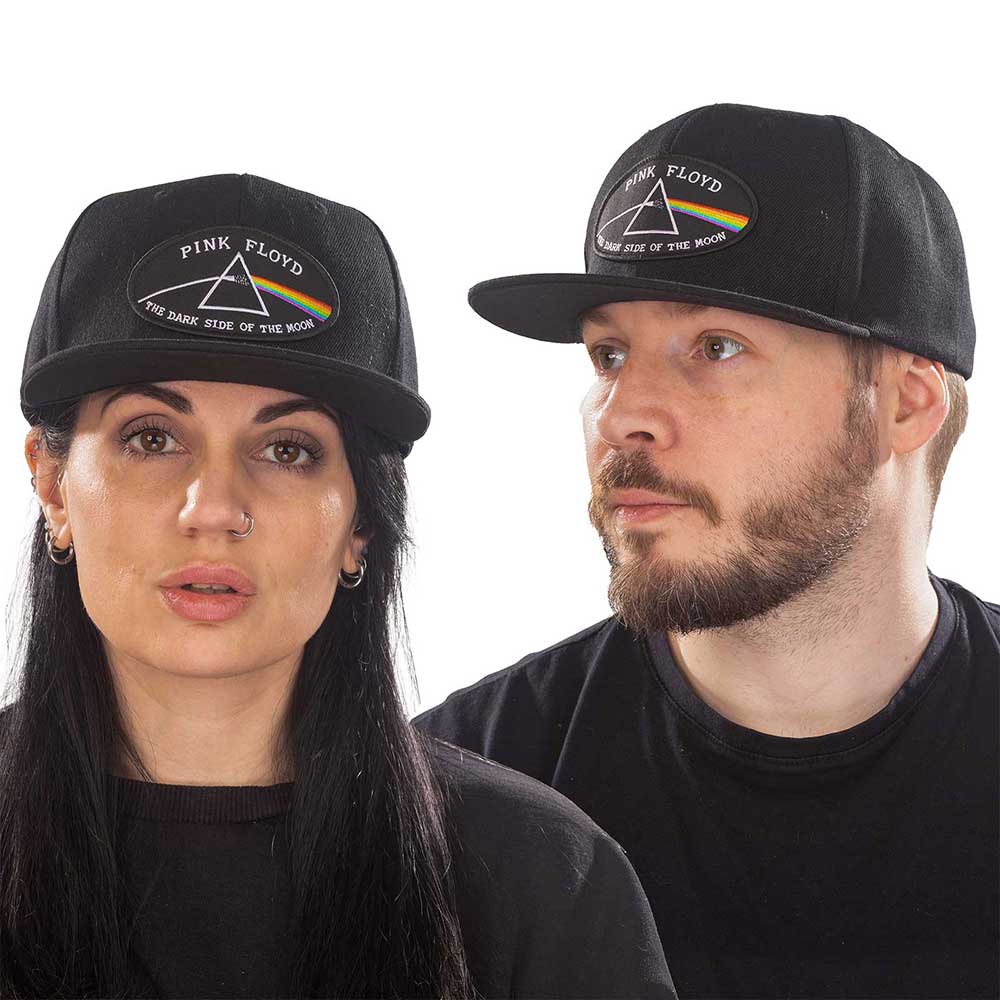 Pink Floyd Unisex Snapback Cap: The Dark Side of the Moon Black Border Snapback-pet