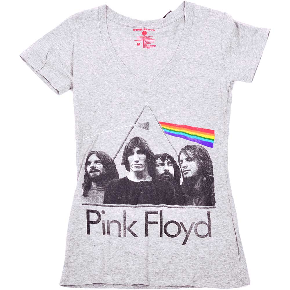 Pink Floyd Ladies T-Shirt: Dark Side of the Moon Band T-Shirt