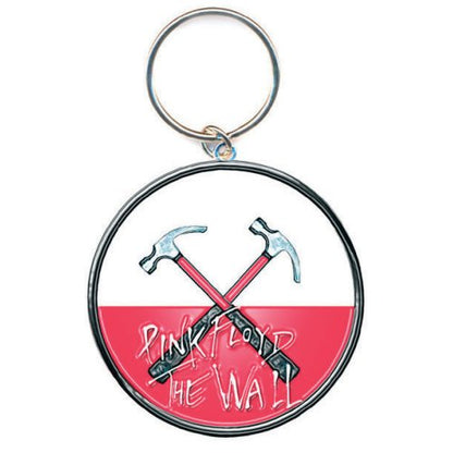 Pink Floyd Keychain: The Wall Hammers Logo (Enamel In-fill) Sleutelhanger