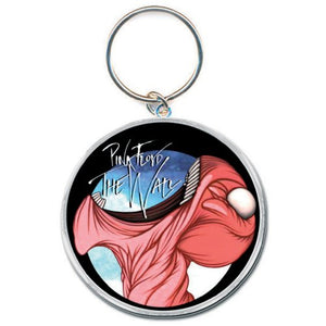 Pink Floyd Keychain: The Wall Eat Head Logo (Enamel In-fill) Sleutelhanger