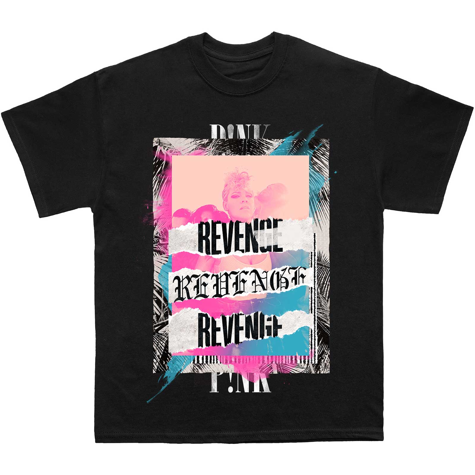Een foto van een T-Shirt van Pink.