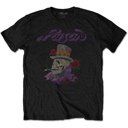 Poison Unisex T-Shirt: Smoking Skull T-Shirt
