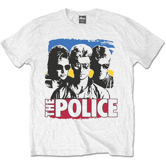 The Police Unisex T-Shirt: Band Photo Sunglasses T-Shirt