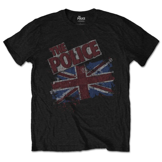 The Police Unisex T-Shirt: Vintage Flag T-Shirt