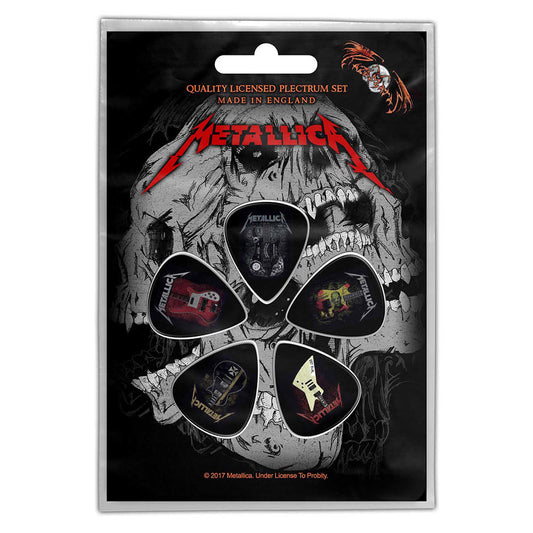 Metallica Plectrum Pack: Guitars Set plectrums