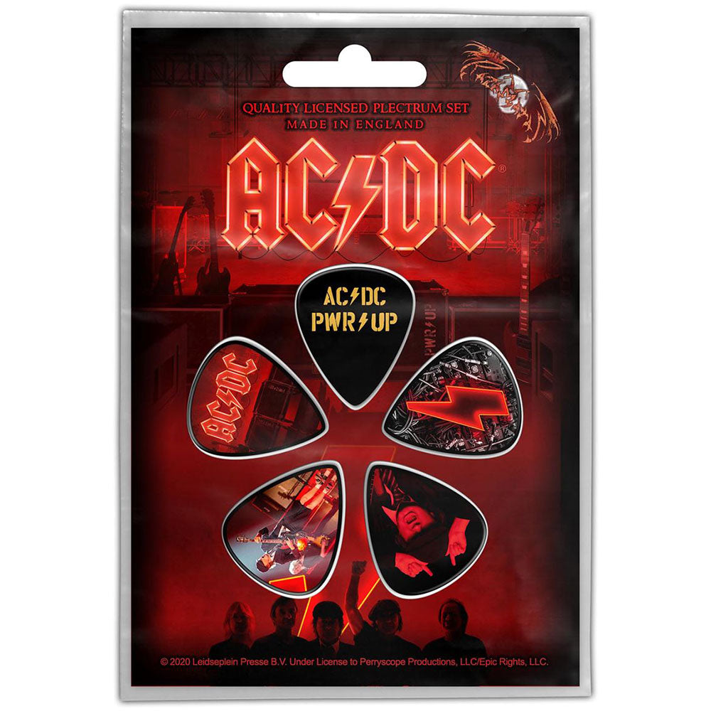 AC/DC Plectrum Pack: PWR-UP Set plectrums