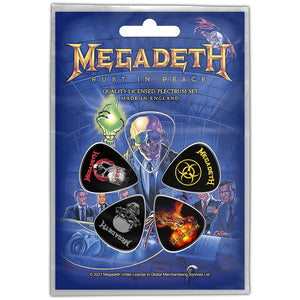 Megadeth Plectrum Pack: Rust In Peace Set plectrums