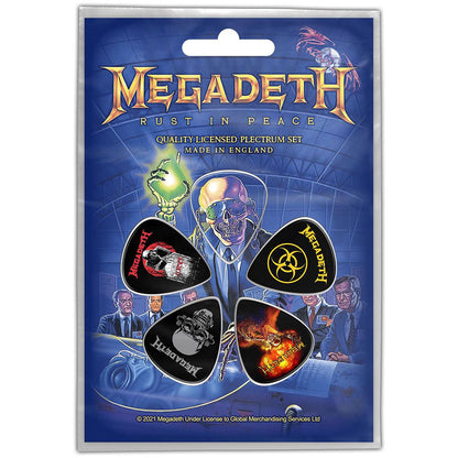 Megadeth Plectrum Pack: Rust In Peace Set plectrums