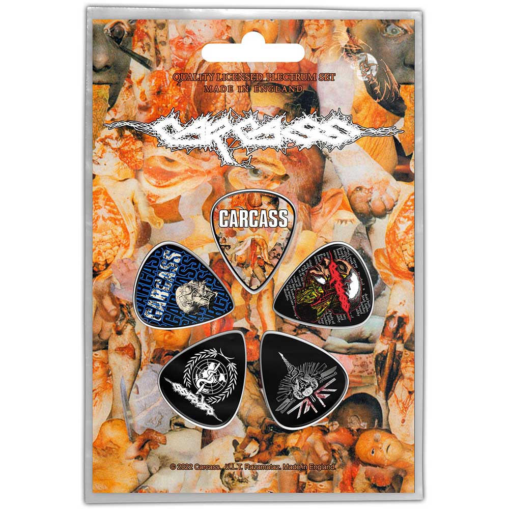 Carcass Plectrum Pack: I Reek Of Putrefaction Set plectrums