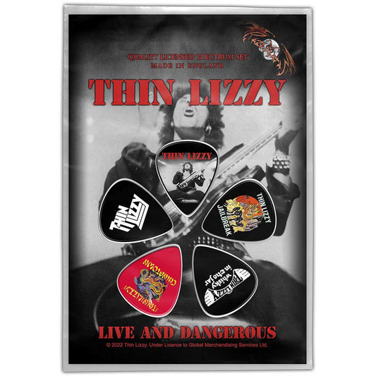 Thin Lizzy Plectrum Pack: Live & Dangerous Set plectrums