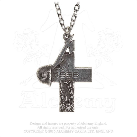 Metallica Pendant: Master of Puppets 1986 Cross Pendant
