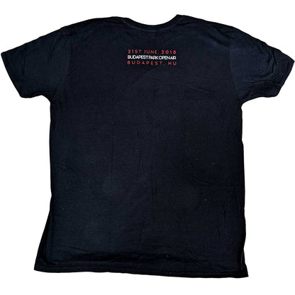 Queens Of The Stone Age Unisex T-Shirt: Budapest 2018 (Back Print) (Ex-Tour) T-Shirt