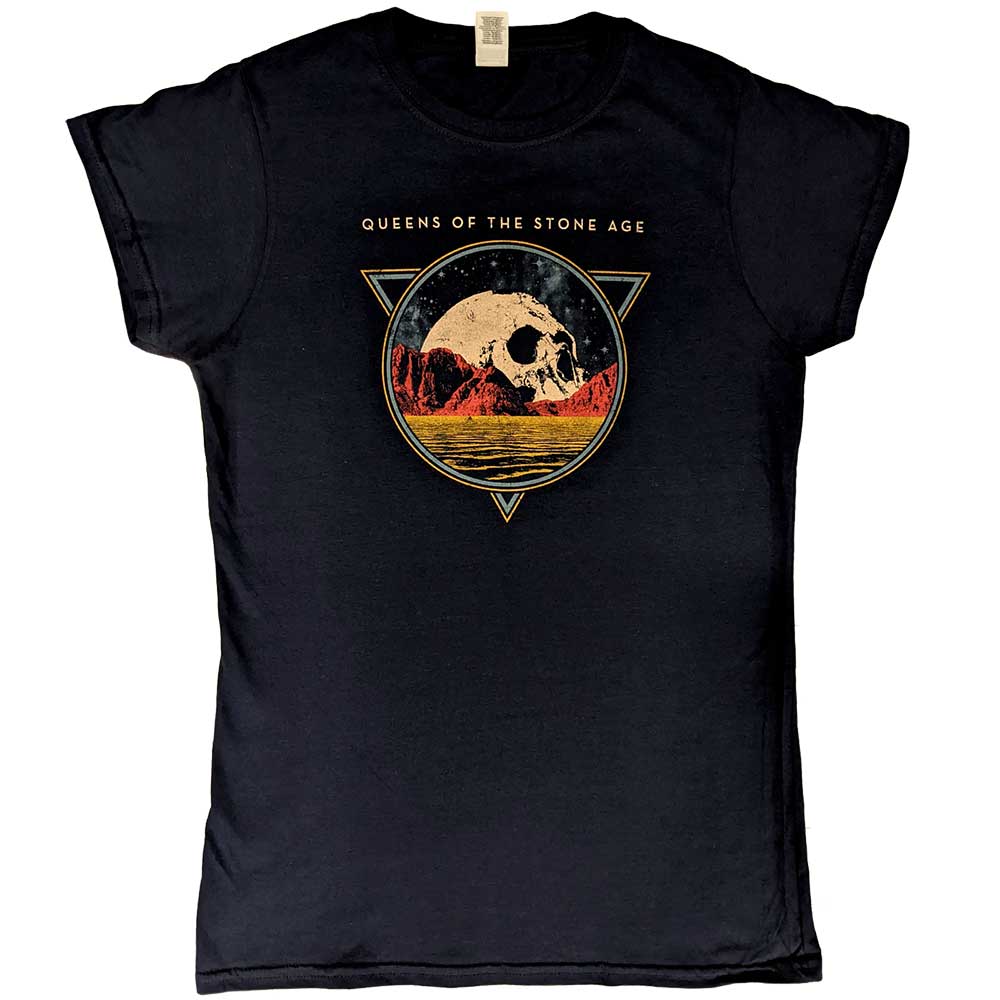 Queens Of The Stone Age Ladies T-Shirt: Skull Lady (Ex-Tour) T-Shirt