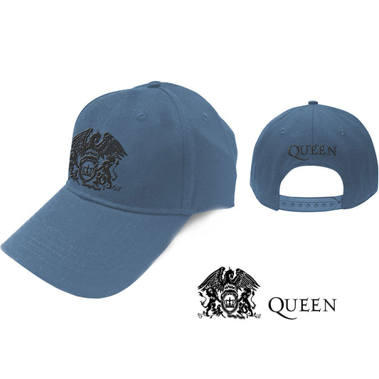 Queen Unisex Baseball Cap: Black Classic Crest Baseballpet